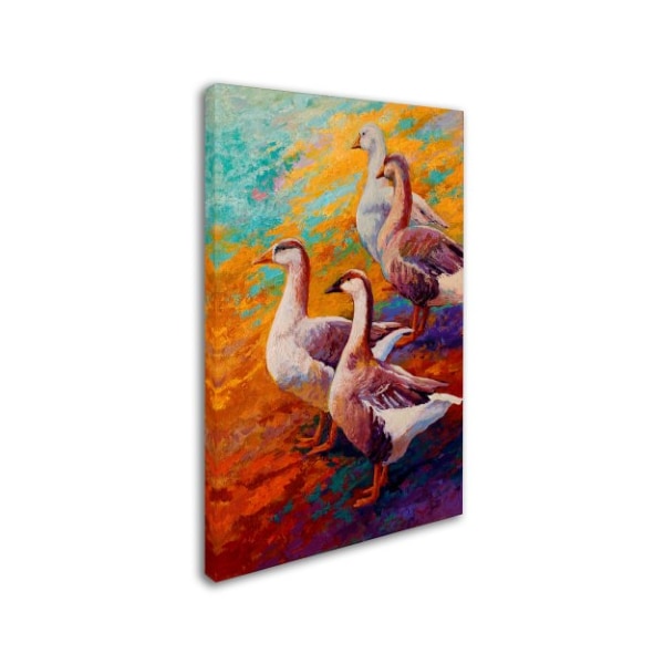 Marion Rose 'Gaggle Of 2' Canvas Art,12x19